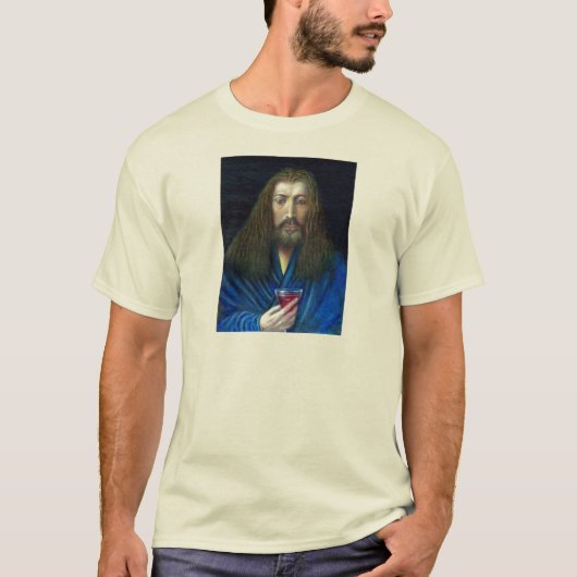 T-SHIRT JÉSUS CHRIST, LA CHALICE D'EMMAUS (Devant)