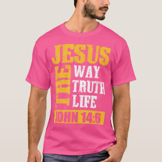 T-shirt Jésus Christ La Vérité La Vie Chrétienne La Bible 