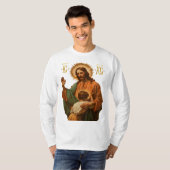 T-shirt Jésus Christ orthodoxe nouvelle (Devant entier)