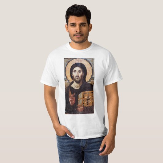 T-shirt Jesus Christ Pantocrate Christian Icon (Devant entier)