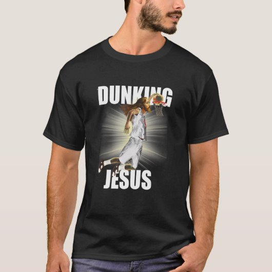 T-shirt Jesus Christ Playing Basketball 3 (Devant)