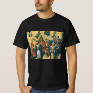 T-shirt Jésus-Christ portant la Croix jusqu'à sa Crucifixi