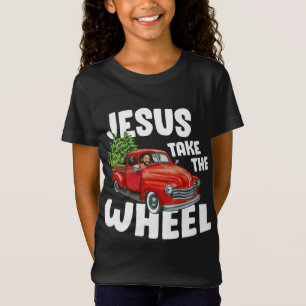 T-Shirt Jésus Christ Prenez La Roue Camion Rouge Noël Ch