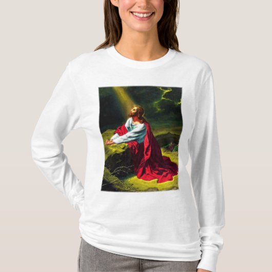 T-shirt Jésus-Christ priant dans le jardin de Gethsemane (Devant)