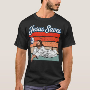 T-shirt Jésus-Christ Sauve Volleyball Chrétien