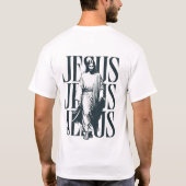 T-shirt Jesus Christ walking (Dos)