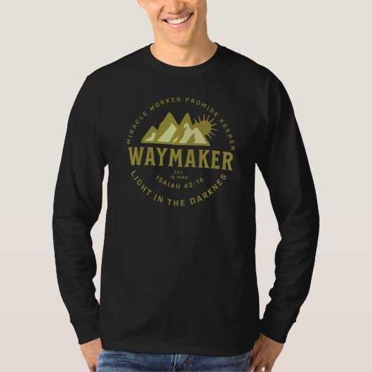 T-shirt Jésus Christ Waymaker (Devant)