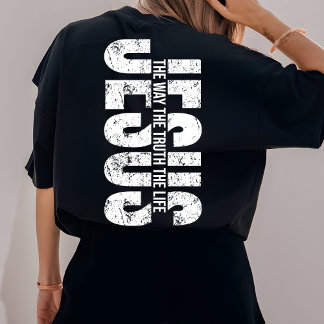 T-shirt Jesus Christan Religious Faith Bible Verse Church