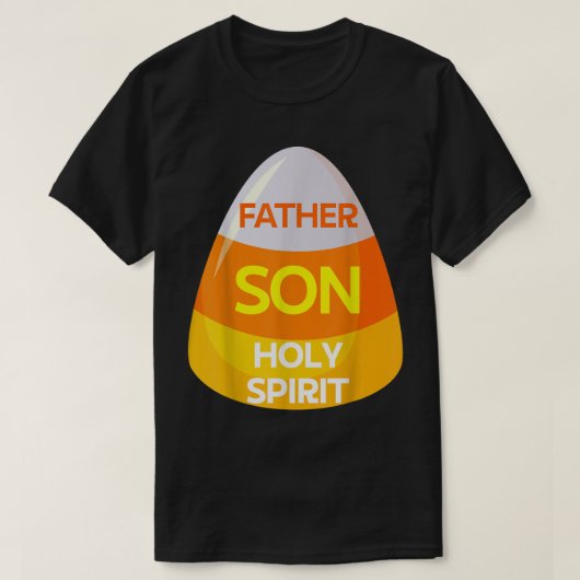 T-shirt Jesus Christian Candy Corn Halloween (Design devant)