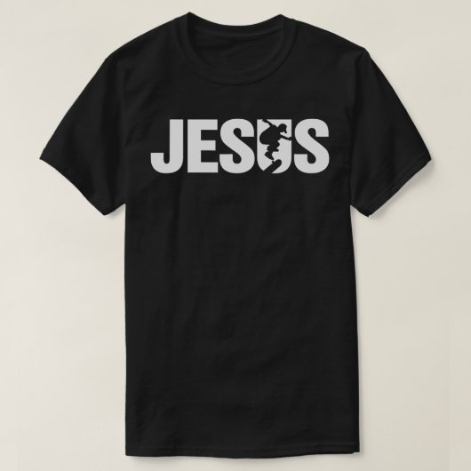 T-shirt Jesus Christian Skateboard Cool Skate Design (Design devant)