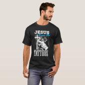 T-shirt Jésus Cite Jésus M'Aime Et Mes Tatouages (Devant entier)