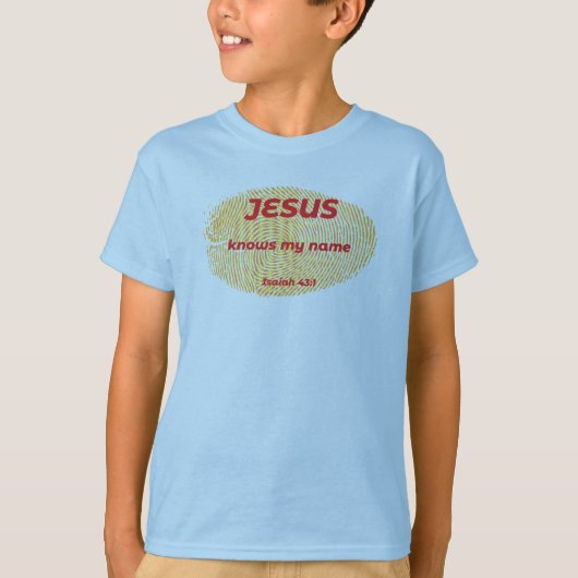T-SHIRT JÉSUS CONNAÎT MON NOM (Devant)