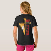 T-shirt Jesus Cross Nail Design – Powerful Christian (Dos entier)