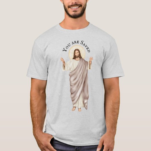 T-shirt Jésus dans la gloire approche avec bras ouverts U  (Devant)