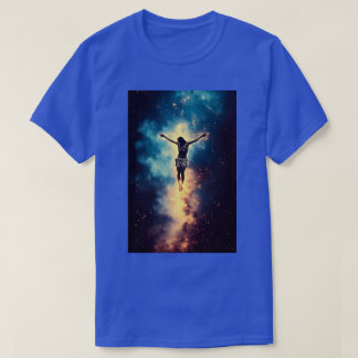 T-shirt Jésus dans l'espace Résurrection 01