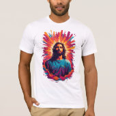 T-shirt Jésus de Pâques moderne. (Devant)