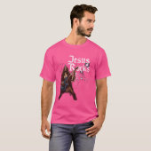 T-shirt Jésus déchire rétro (Devant entier)