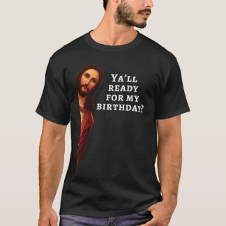 T-shirt Jésus drôle Joyeux Anniversaire Cadeau de Noël rét