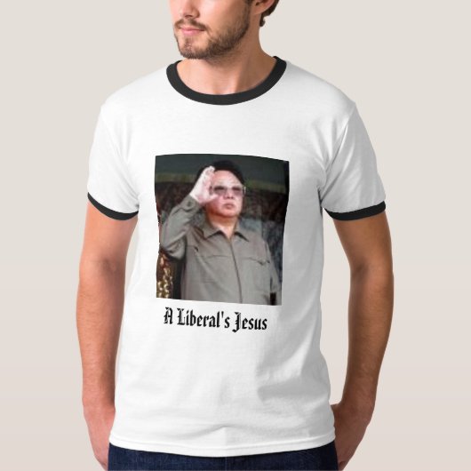 T-shirt Jésus d'un libéral (Devant)