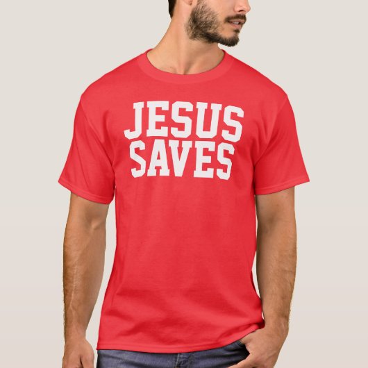 T-shirt Jésus économise (Devant)