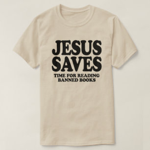T-shirt Jésus économise du temps pour lire des livres inte
