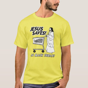 T-SHIRT JÉSUS ÉCONOMISE LE VENDREDI NOIR - .PNG