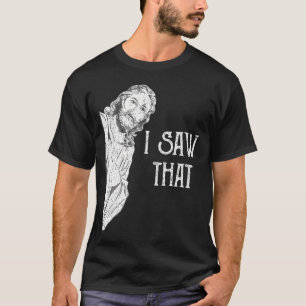 T-shirt Jésus écrit à la main Croix Cursive Art naissance