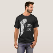T-shirt Jésus écrit à la main Croix Cursive Art naissance (Devant entier)