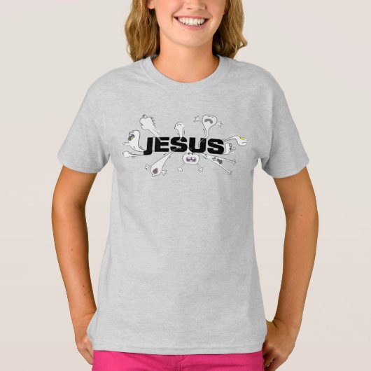T-shirt Jésus effrayant (Devant)