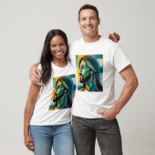 T-shirt Jésus en cubisme vert 6 (Unisexe)