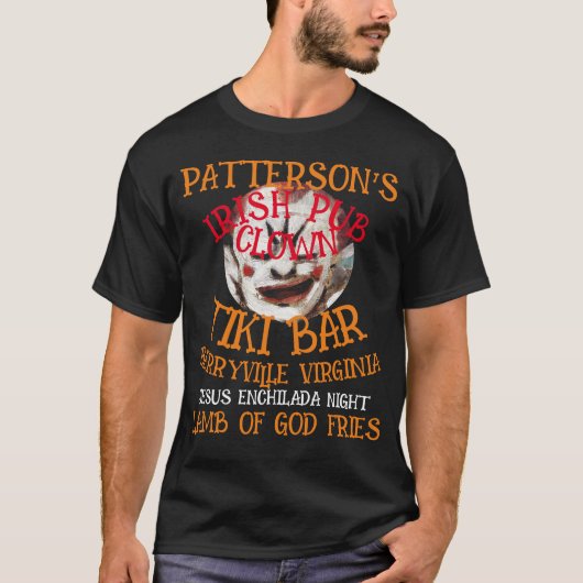 T-SHIRT JÉSUS ENCHILADA AGNEAU DE DIEU FRITES PATTERSON IR (Devant)