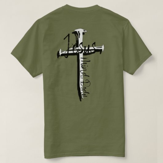 T-shirt JESUS, Esprit, Corps (Design dos)