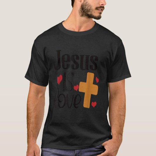 T-shirt Jésus est Amour (Devant)