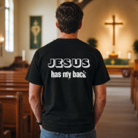 Jésus est derrière moi noir et blanc chrétien