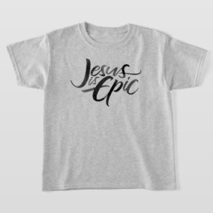 T-shirt Jésus est épopée Lettres religieux chrétiens enfan