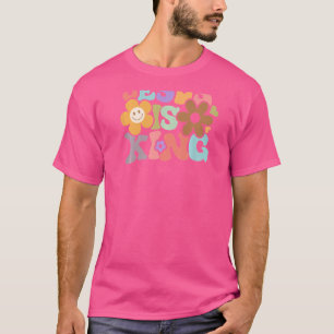 T-shirt Jésus Est Fleur Roi Joyeux Visage esthétique