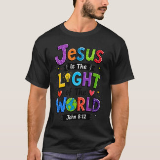 T-shirt Jésus Est La Lumière Du Monde Jean 812 Vbs