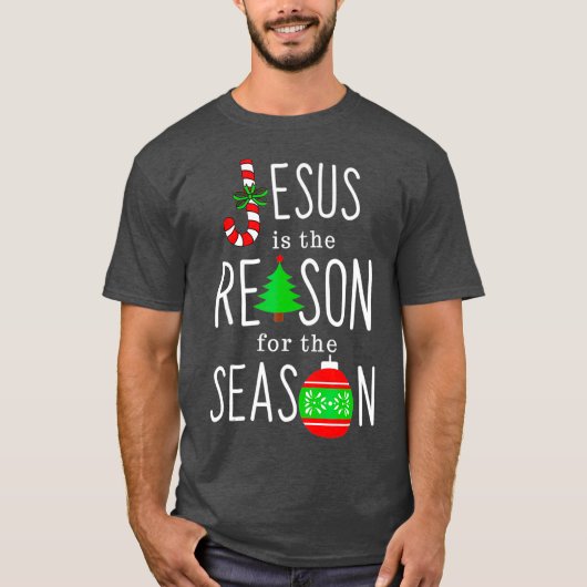 T-shirt Jésus est la raison de la saison (Devant)