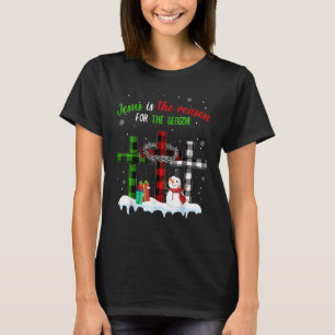 T-shirt Jésus Est La Raison De La Saison Bonhomme De Neige