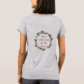 T-shirt "Jésus est la raison de la saison" Holly Design (Dos)
