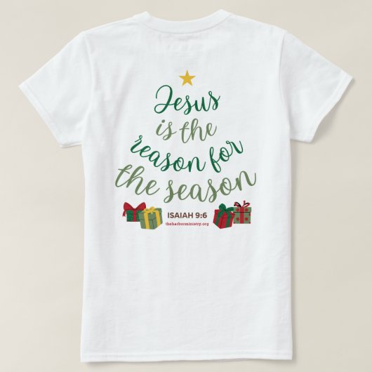 T-shirt Jésus Est La Raison De L'Arbre (Design dos)