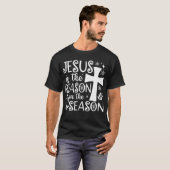 T-shirt Jésus Est La Raison Pour La Saison Noël (Devant entier)