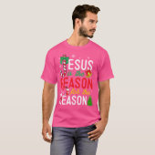 T-shirt Jésus Est La Raison Pour Noël Noël Noël Noël Noël (Devant entier)