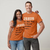 T-shirt "JÉSUS Est Le Moyen De Profiter Du 31 Octobre !" - (Unisexe)