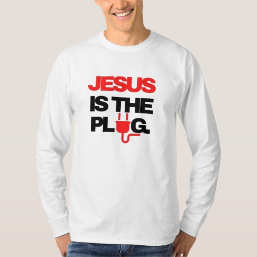 T-shirt Jésus est le Plug (Devant)