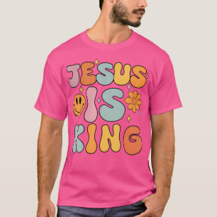 T-shirt Jésus Est Le Roi Chrétien Super - Mignonne Jeune F