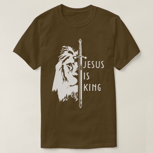 T-shirt Jésus est le roi Dieu foi (Design devant)