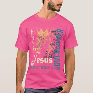 T-shirt Jésus Est Le Roi Lion De Juda Bible Faith Graphism