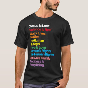 T-shirt Jésus est le Seigneur La science est une vraie ma