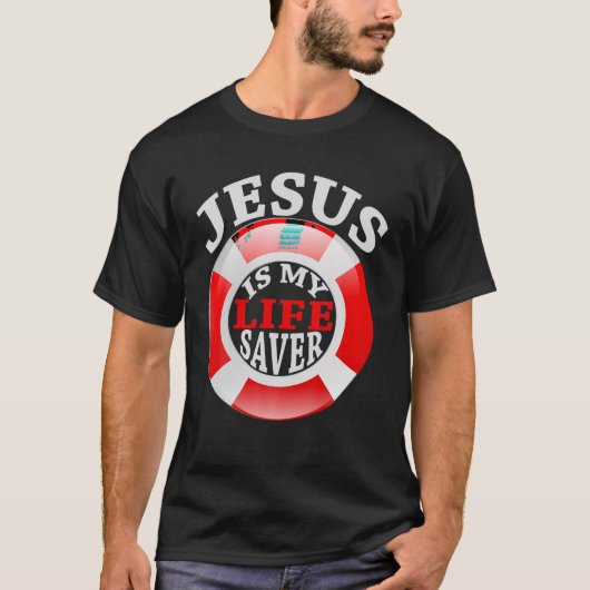 T-shirt Jésus est ma chemise chrétienne salvatrice pour fe (Devant)